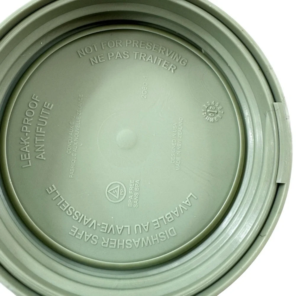 NEW Kerr Child Resistant Wide Mouth Lids Green Set of 2